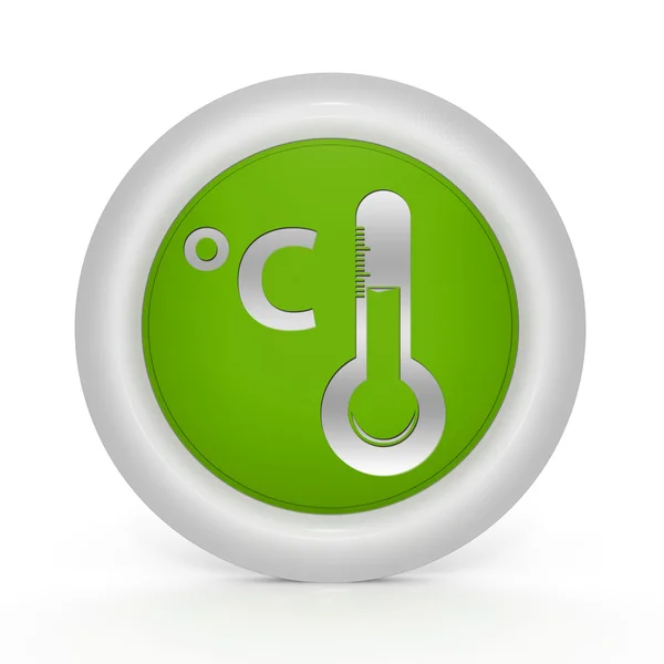 Celsius circulaire pictogram op witte achtergrond — Stockfoto