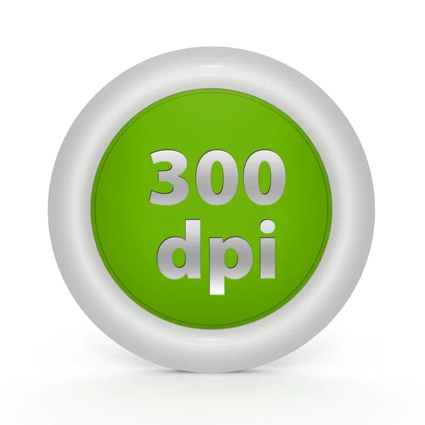 300 dpi cirkulär ikonen på vit bakgrund — Stockfoto