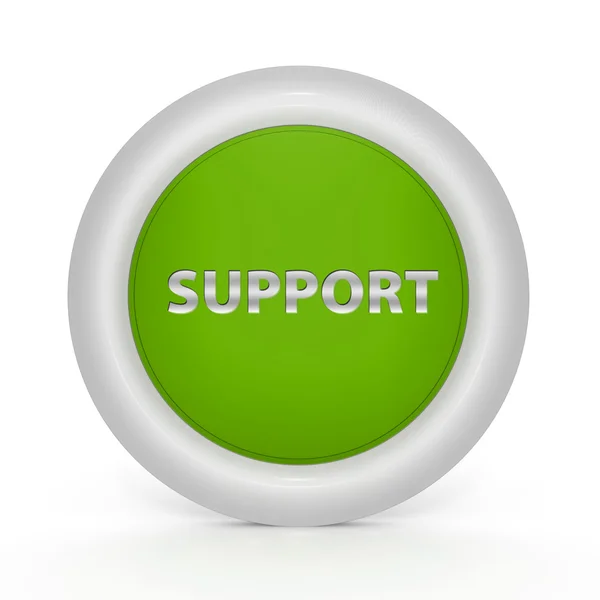 Support circular icon on white background — Stock Photo, Image