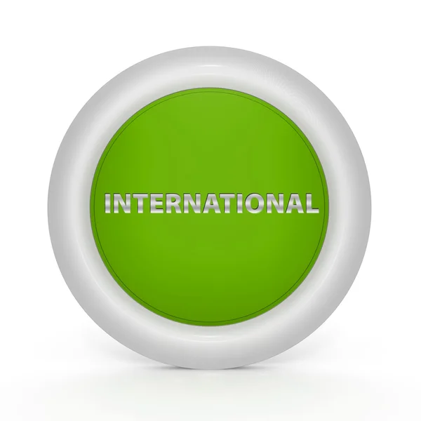 Beyaz arka plan üzerinde uluslararası dairesel simgesi — Stok fotoğraf