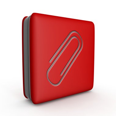 Beyaz arka plan üzerinde küçük kare simgesi