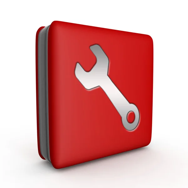 Tools square icon on white background — Stock Photo, Image