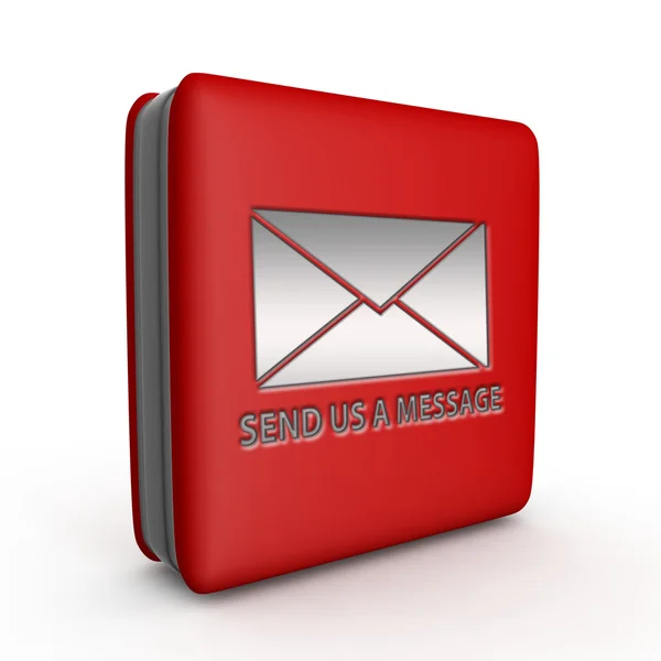 Send square icon on white background — Stock Photo, Image