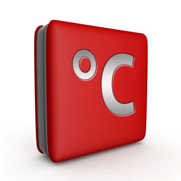 Celsius square icon on white background — Stock Photo, Image