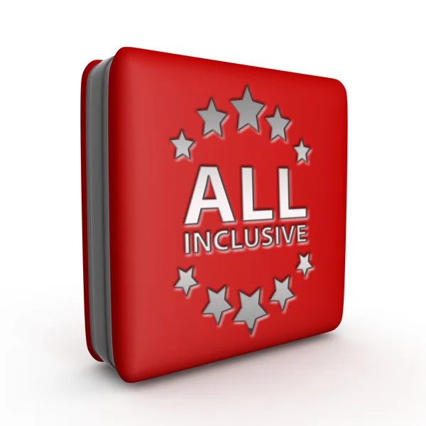 All inclusive square icon on white background — Stock Photo, Image