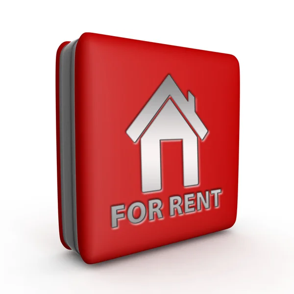 For rent square icon on white background — Stock Photo, Image