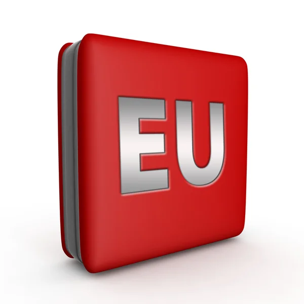 EU square icon on white background — Stock Photo, Image