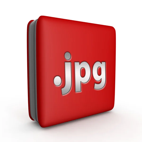 .Icono cuadrado Jpg sobre fondo blanco — Foto de Stock