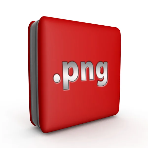 .PNG vierkante pictogram op witte achtergrond — Stockfoto