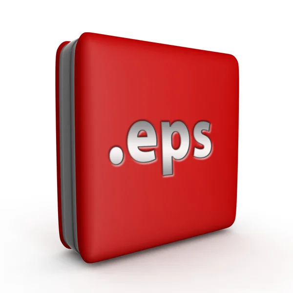 .EPS kwadratowe ikona na białym tle — Zdjęcie stockowe