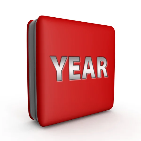 Jahr quadratische Symbol auf weißem Hintergrund — Stockfoto