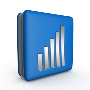 Beyaz arka plan üzerinde sinyal kare simgesi