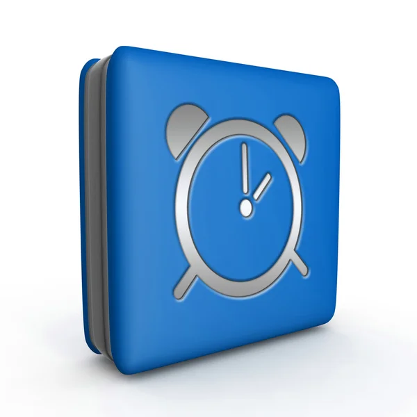 Alarm square icon on white background — Stock Photo, Image