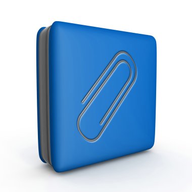 Beyaz arka plan üzerinde küçük kare simgesi