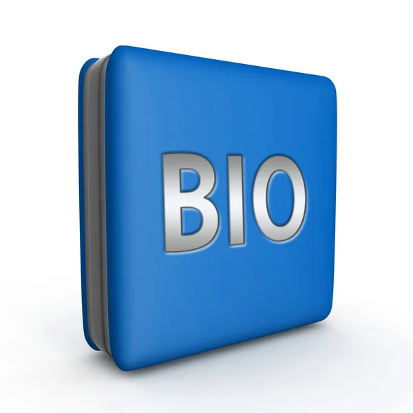Bio square icon on white background — Stock Photo, Image