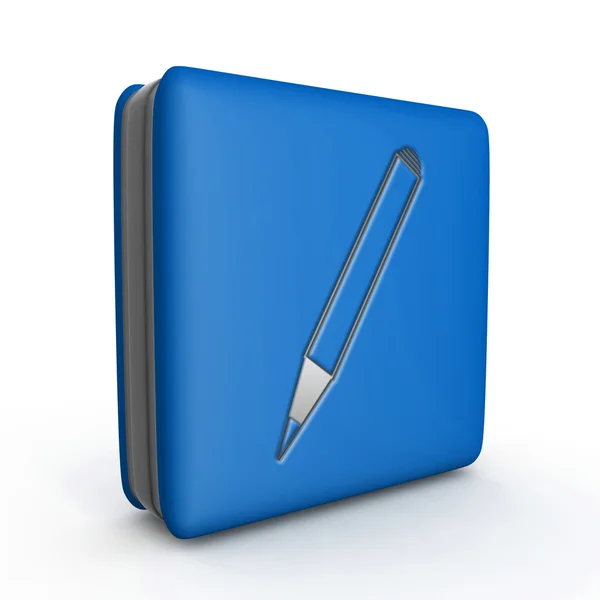 Pencil square icon on white background — Stock Photo, Image