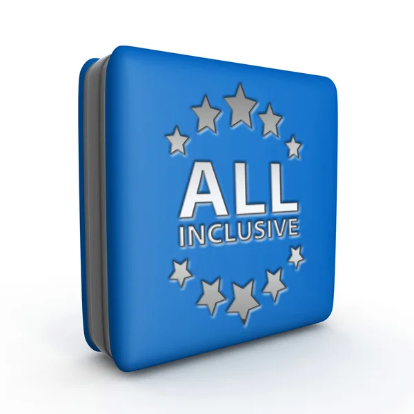 All inclusive square icon on white background — Stock Photo, Image