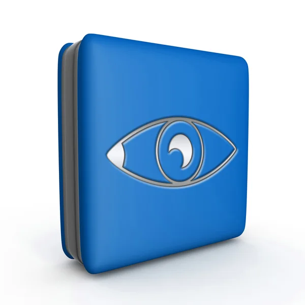 Eye Square Symbol auf weißem Hintergrund — Stockfoto