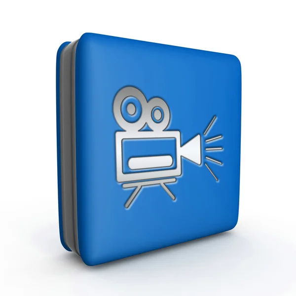 Camera square icon on white background — Stock Photo, Image