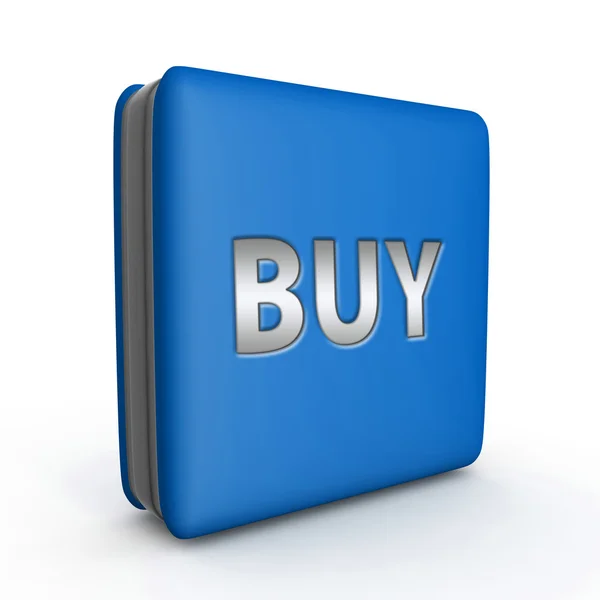 Buy square icon on white background — Stock Photo, Image