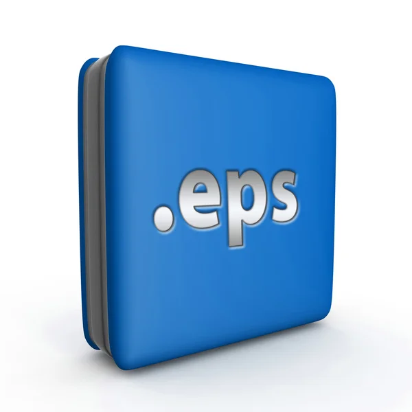 .EPS kwadratowe ikona na białym tle — Zdjęcie stockowe