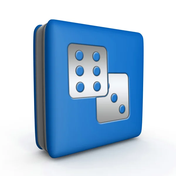 Game square icon on white background — Stock Photo, Image