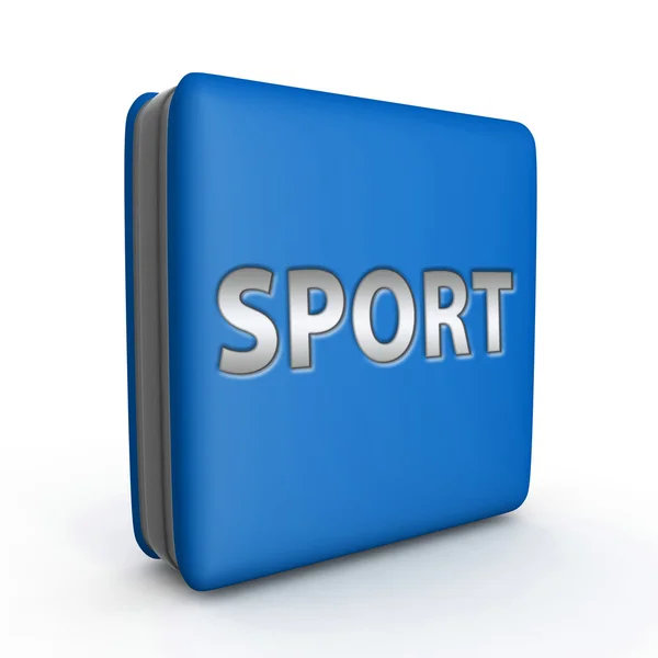 Sport vierkante pictogram op witte achtergrond — Stockfoto