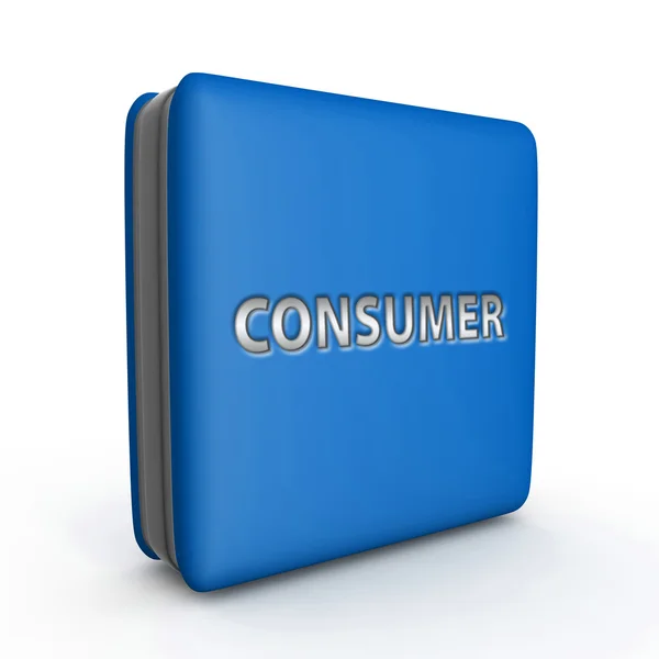 Consumer square icon on white background — Stock Photo, Image