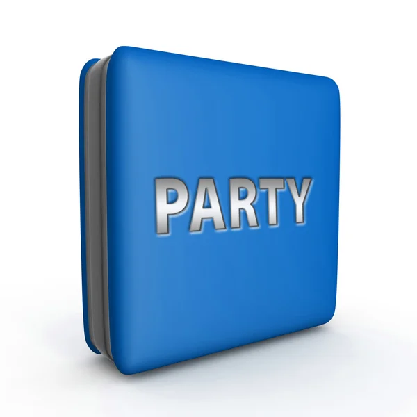 Party square icon on white background — Stock Photo, Image