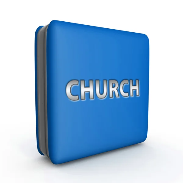 Church square icon on white background — Stock Photo, Image