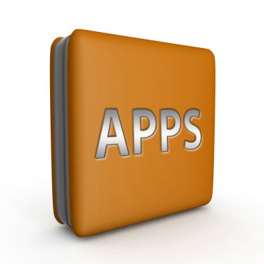 Apps simgesi beyaz arka plan üzerinde kare
