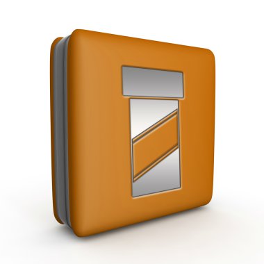 Beyaz zemin üzerine hap kare simgesi