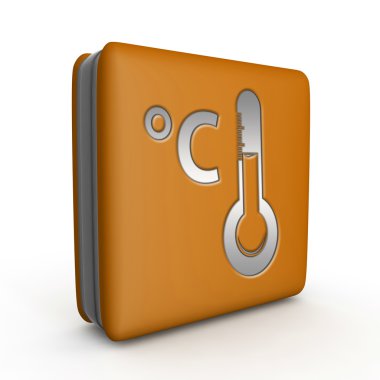  Beyaz arka plan üzerinde Celsius kare simgesi