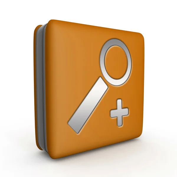 Search square icon on white background — Stock Photo, Image