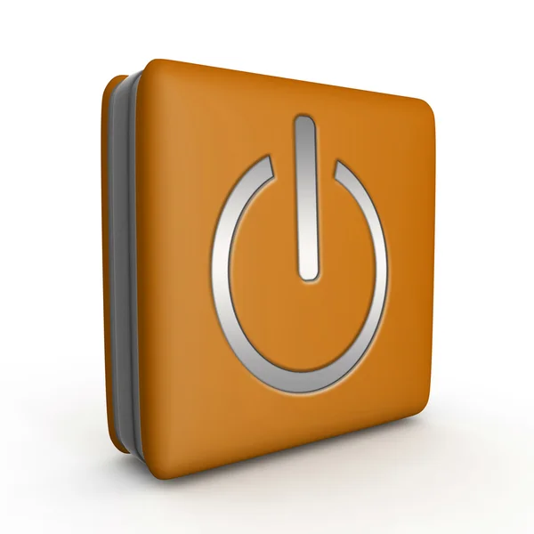 Power square icon on white background — Stock Photo, Image