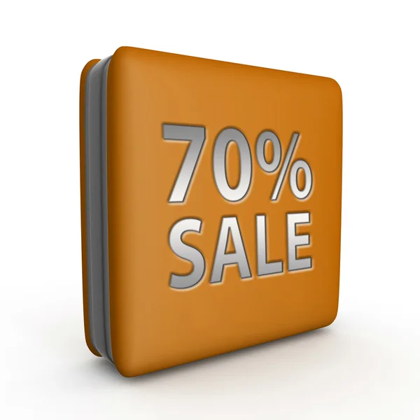 Sale seventy percent square icon on white background — Stock Photo, Image