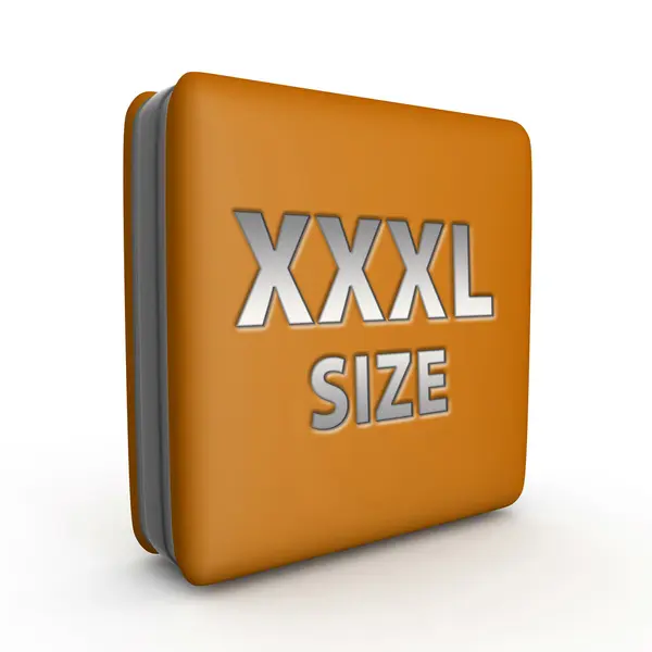 XXXL розміру квадратних значок на білому тлі — стокове фото