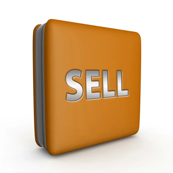 Sell square icon on white background — Stock Photo, Image