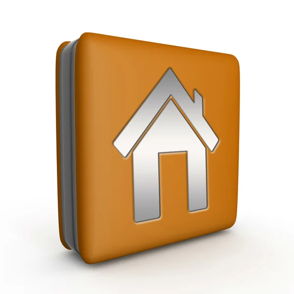 Home square icon on white background — Stock Photo, Image