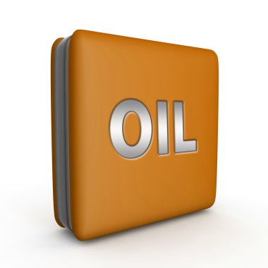 Beyaz arka plan üzerinde petrol kare simgesi