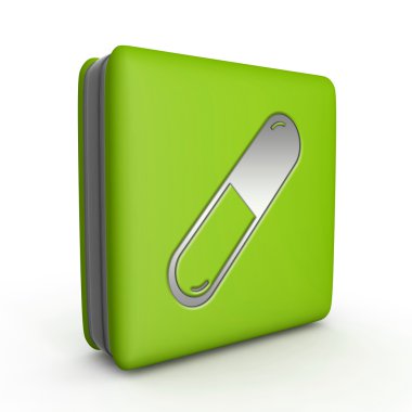 Beyaz zemin üzerine hap kare simgesi