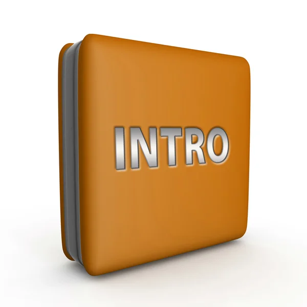 Intro square icon on white background — Stock Photo, Image