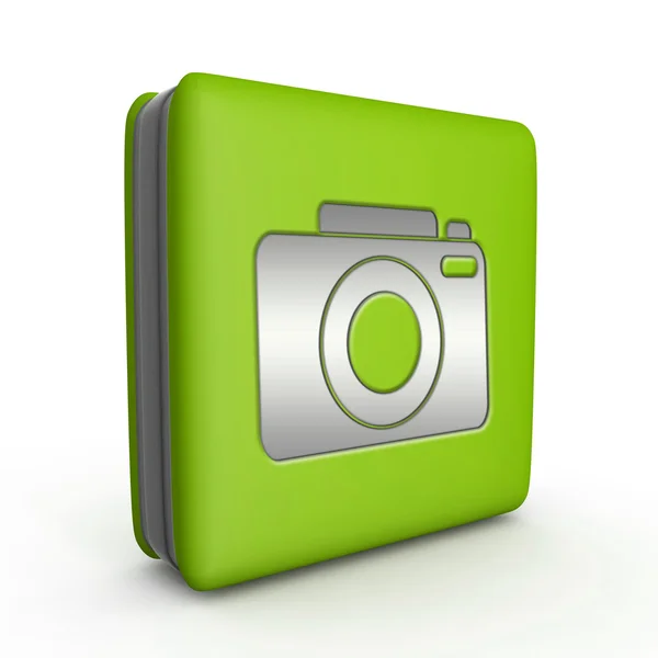 Photo square icon on white background — Stock Photo, Image