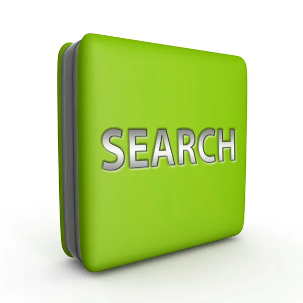 Search square icon on white background — Stock Photo, Image