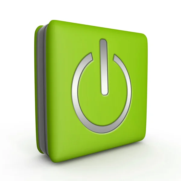 Power square icon on white background — Stock Photo, Image