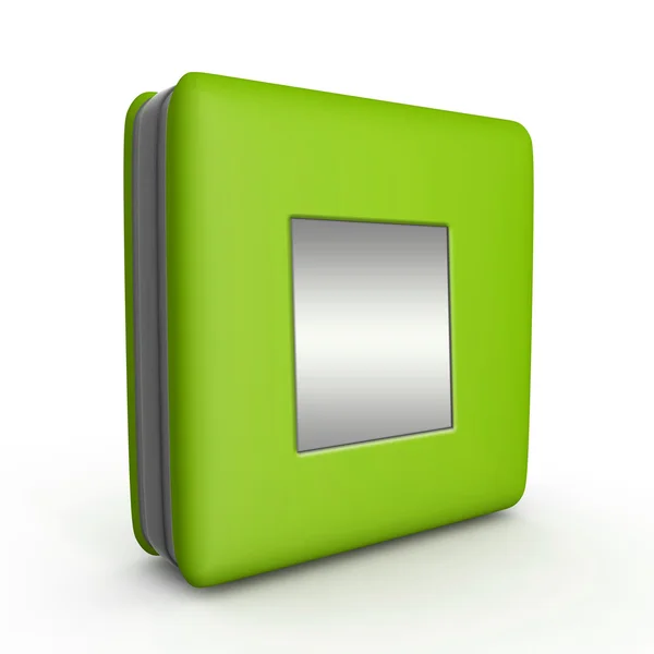 Stop square icon on white background — Stock Photo, Image