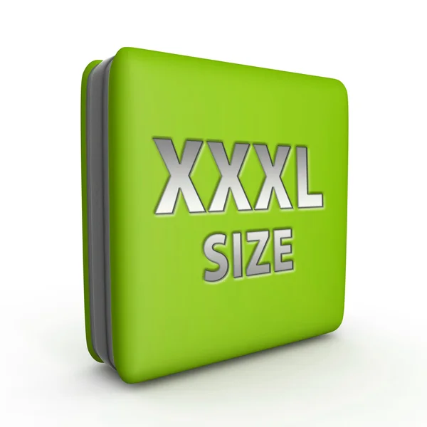 XXXL storlek fyrkantiga ikonen på vit bakgrund — Stockfoto