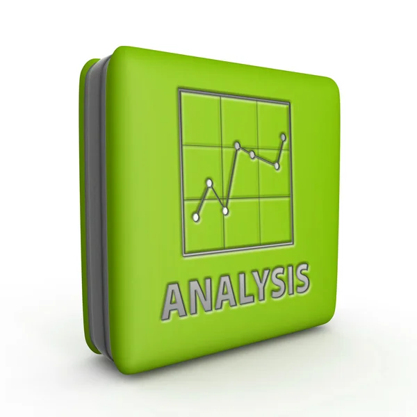 Data analysis square icon on white background — Stock Photo, Image