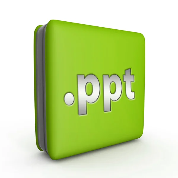 .ppt square icon on white background — Stock Photo, Image