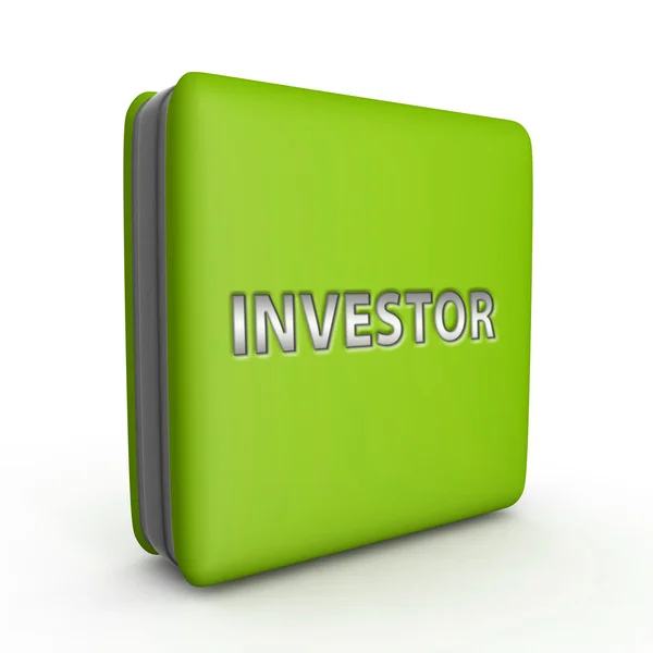 Investor firkantet ikon på hvid baggrund - Stock-foto